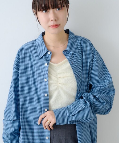 【Kastane】ショートレングスチェックシャツ