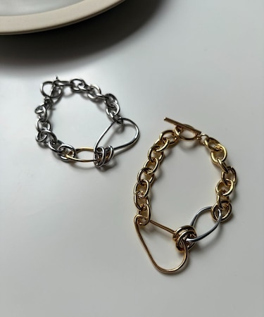 大小変形フープブレスレット