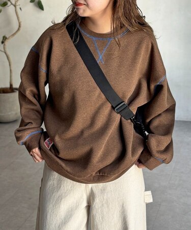 カラーネップ裏起毛スウェット