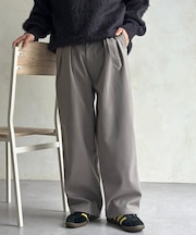 フェイクウールベルテッドスラックス