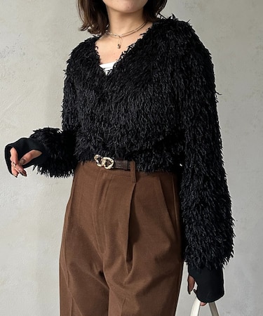 フェザーVネックプルオーバー