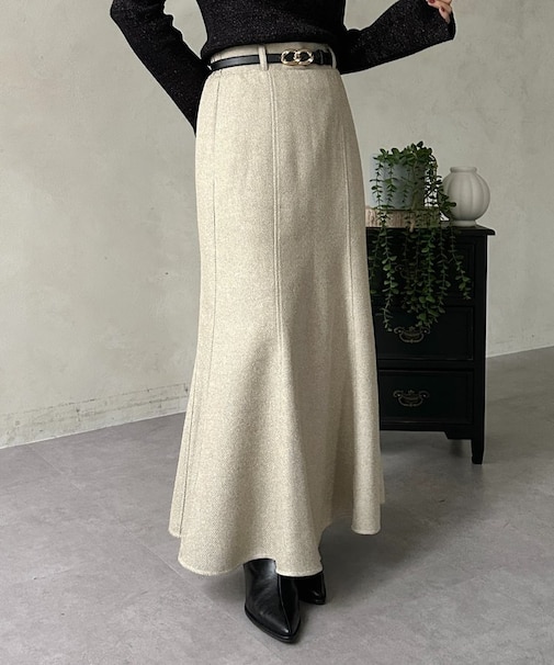 ツイードマーメイドスカート