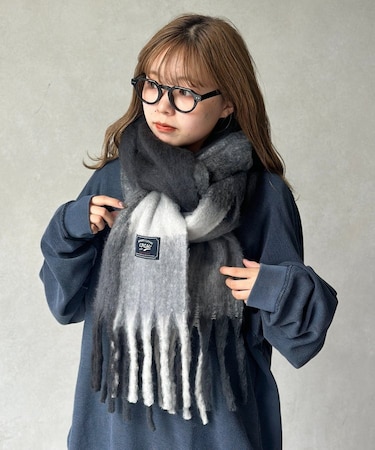 アソート柄バルキーマフラー