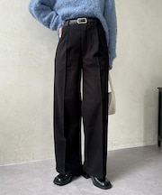 ウールライクストレートスラックス