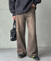 立体裁断セミフレアデニム