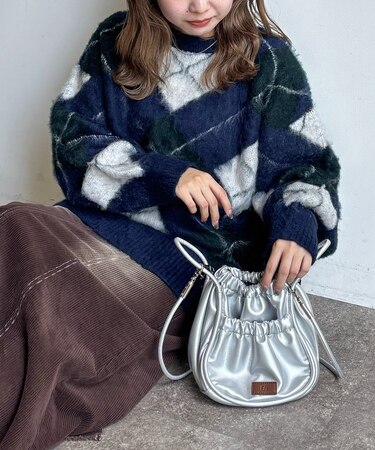 MIX糸モヘアライクニット