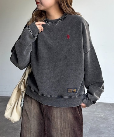 【U.S. POLO ASSN. 】裏起毛パウダースウェット