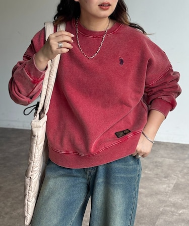 【U.S. POLO ASSN. 】裏起毛パウダースウェット