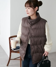 【Discoat】【ユニセックス】リップナイロン中綿ベスト