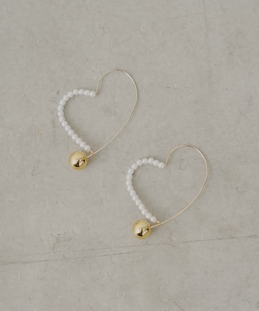 【Chico】ハートフープピアス