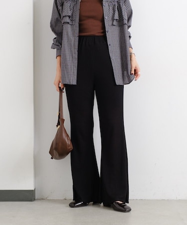 【Kastane】ワッフルフレアパンツ