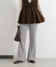 【Kastane】ワッフルフレアパンツ