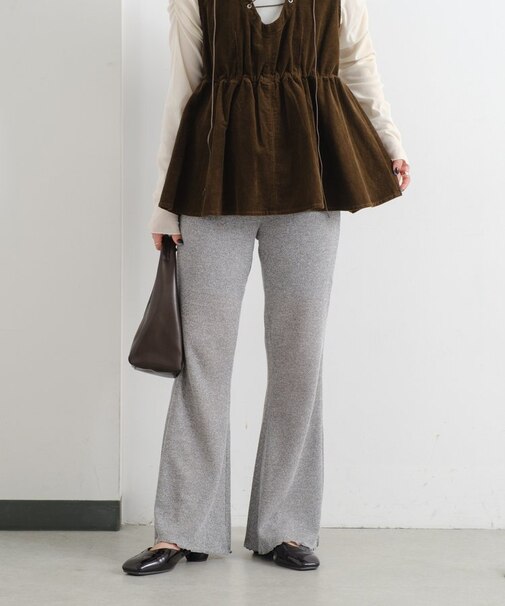 【Kastane】ワッフルフレアパンツ