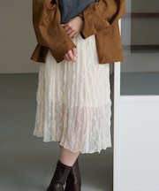 【Kastane】レースシアーミドルスカート