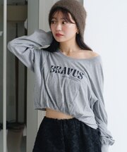 【Kastane】シャーリングロゴTEE