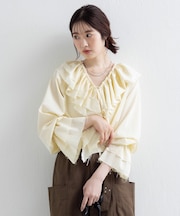 【Kastane】フリルリボンブラウス