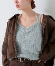 【Kastane】シャギーニットキャミ