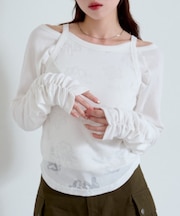 【Kastane】花柄オパールカットソーSET