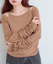 【Kastane】花柄オパールカットソーSET