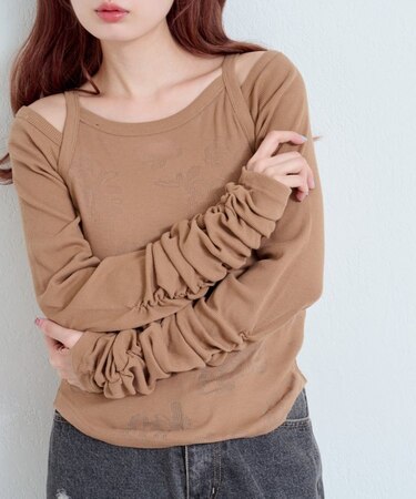 【Kastane】花柄オパールカットソーSET