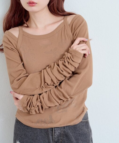 【Kastane】花柄オパールカットソーSET