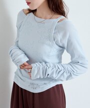 【Kastane】花柄オパールカットソーSET