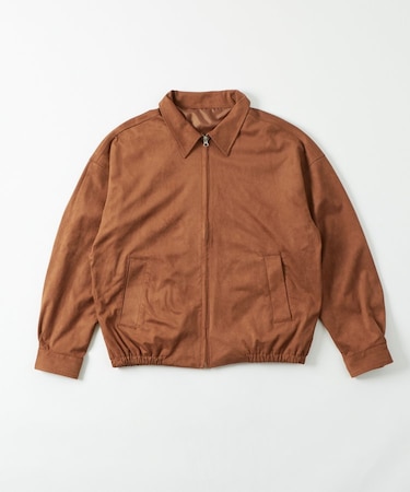 【WHO'S WHO gallery】フェイクスウェードBIGブルゾン