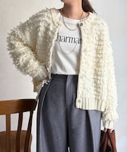 ループヤーンカーデ