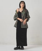 【WHO'S WHO gallery】ベロア Iラインキャミワンピ