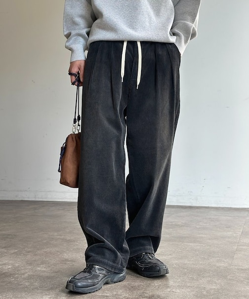 フェードコーデュロイイージーパンツ