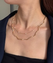 【heilly】2連ポキポキショートネックレス