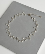 【heilly】カクカクパールネックレス