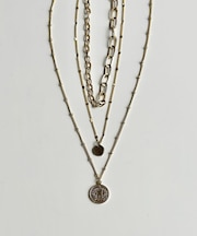 【heilly】3連チェーンネックレス