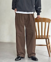 ピグメントツイルワイドタックパンツ