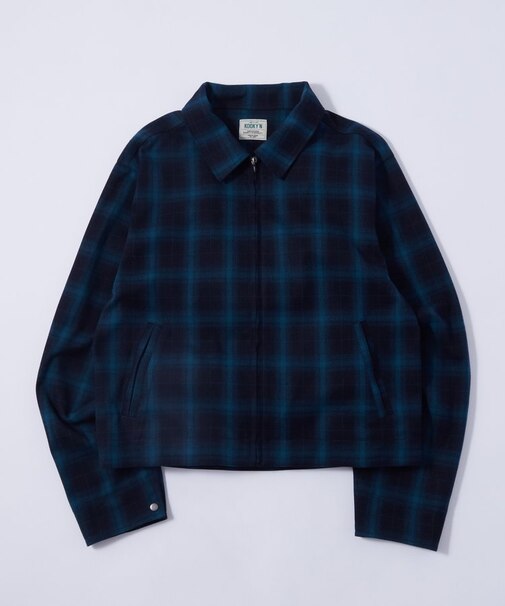 【WHO'S WHO gallery】チェックジップブルゾン