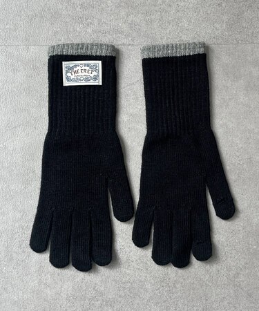 配色ライン手袋