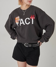 【WHO'S WHO gallery】虎刺繍ベトナムグラフィックスウェット