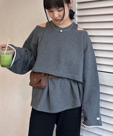 【CIAOPANIC TYPY】アシメレイヤードライクオーバースウェット