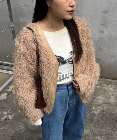 【CIAOPANIC TYPY】VネックフェザーZIPジャケット