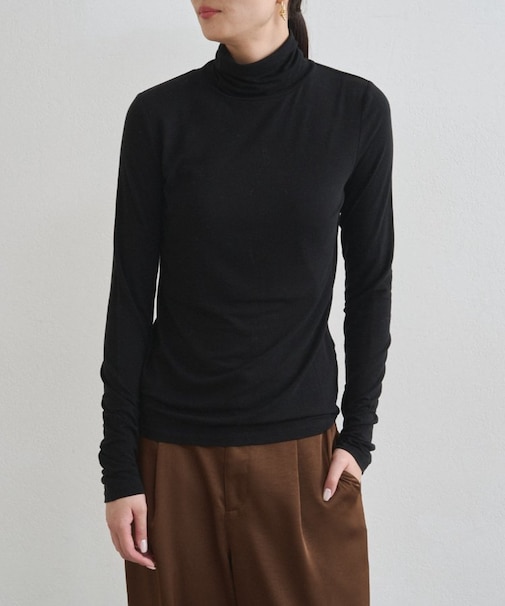 【earthy_】ベーシックタートルカットソー