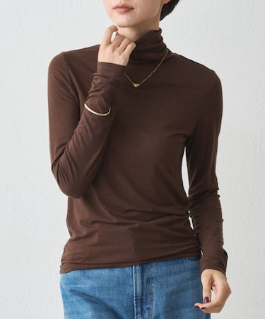 【earthy_】ベーシックタートルカットソー