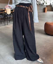 【CIAOPANIC TYPY】ジャガードタックワイドパンツ