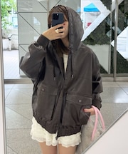 【Ciaopanic】アクティブレザーパーカー