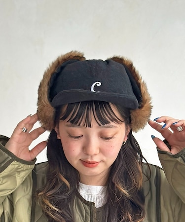 ツバ付きフライトキャップ