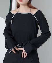 【Kastane】配色パイピングアメスリプルオーバー