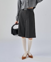 【mystic】ウールライクハーフパンツ