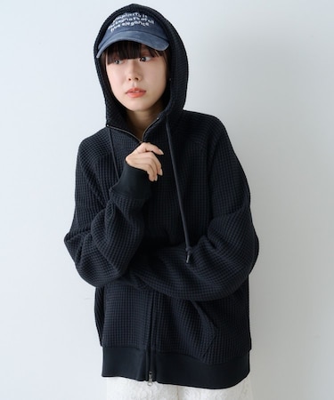【Kastane】【WHIMSIC】ワッフルジップフーディー