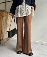 Fスエードセミフレアパンツ