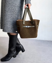 ポーチ付きビットバケツトート