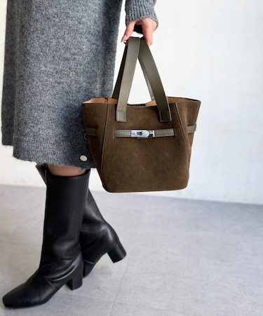 ポーチ付きビットバケツトート